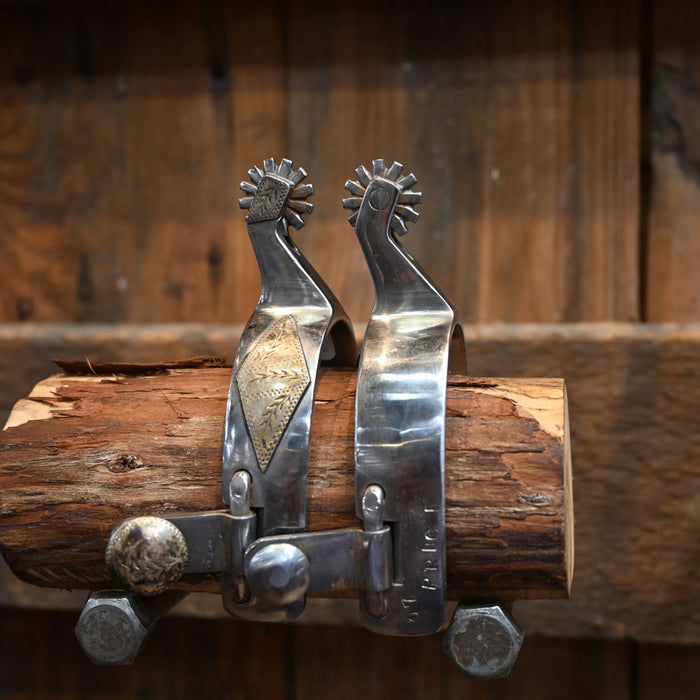 Price Silver Mounted Spurs 14 pt. Tack - Spurs Price