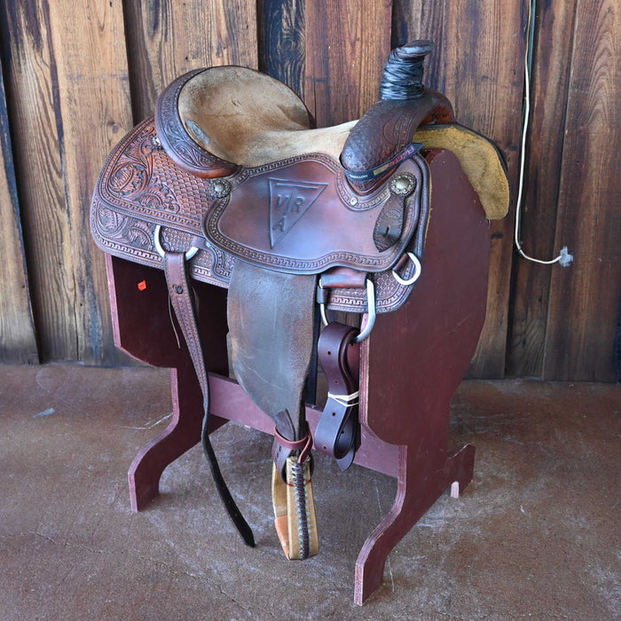 14.5" USED TEXAS TEAM ROPING SADDLE