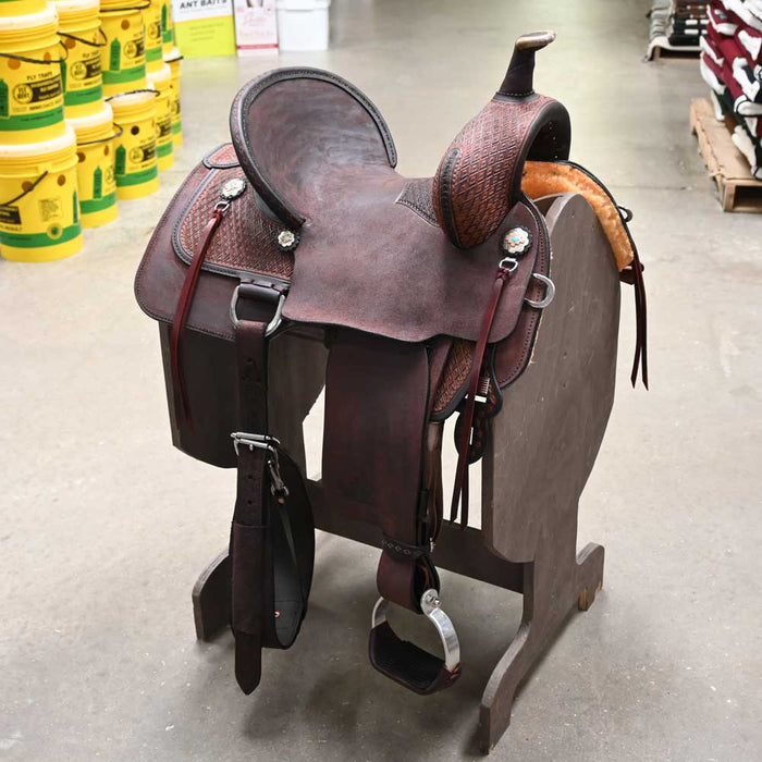 14.5" CIRCLE Y JOSEY CASH MONEY BARREL SADDLE Saddles - New Circle Y Saddlery