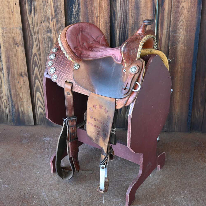 14.5" USED SHILOH BARREL SADDLE Saddles - Used Shiloh Saddlery