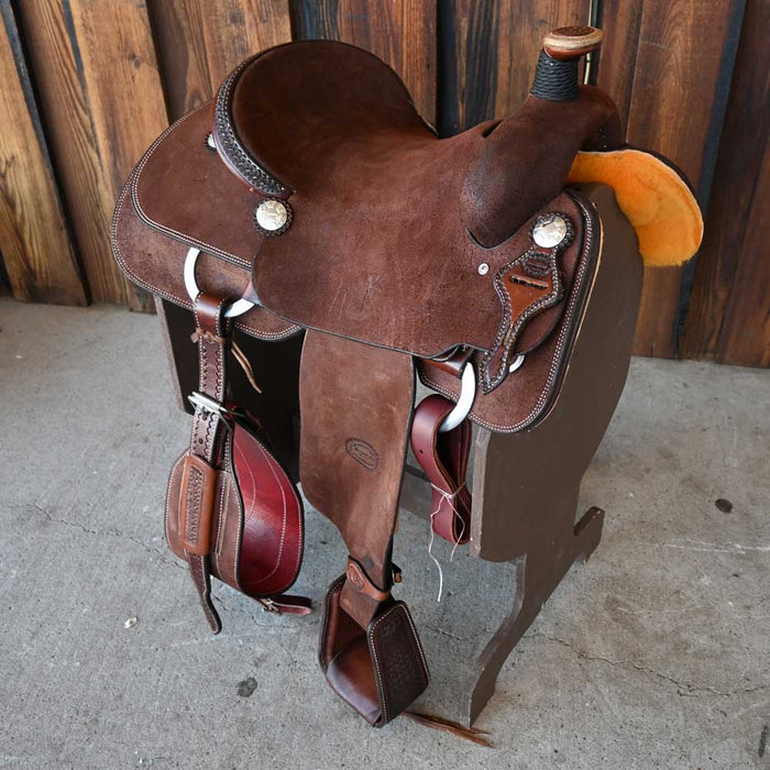 15.5" TESKEY'S TEAM ROPING SADDLE Saddles - New Teskey's Saddlery