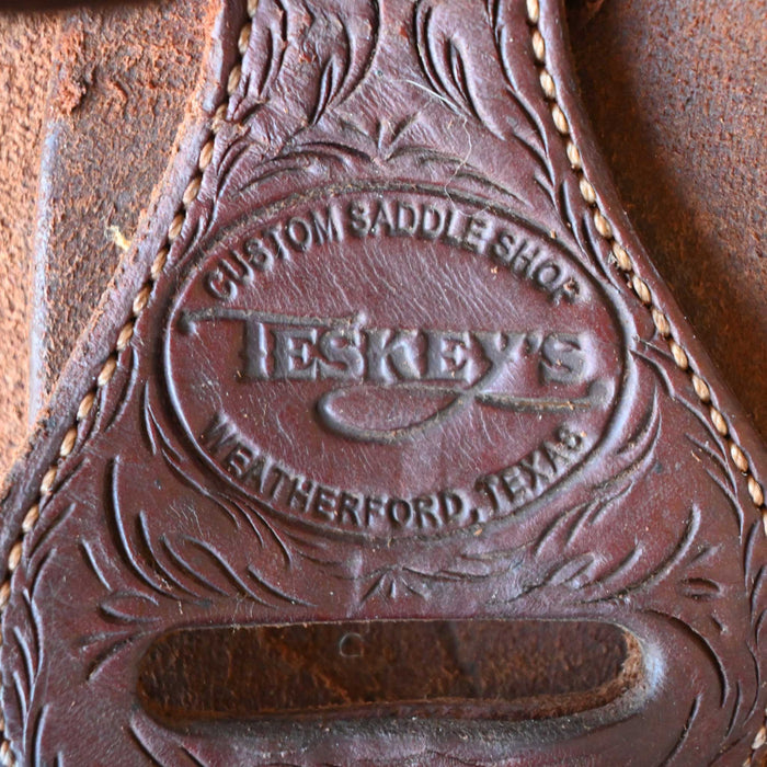 16" USED TESKEY'S RANCH SADDLE