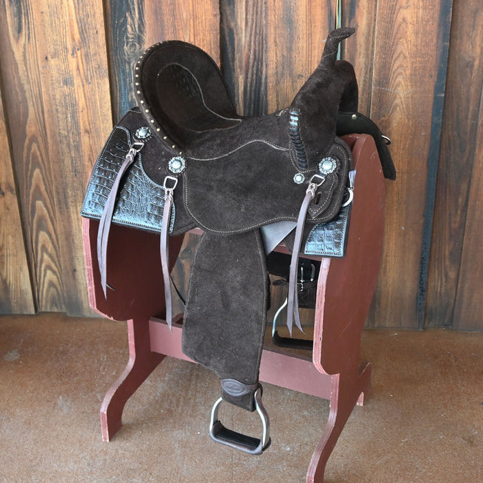 14" SEVEN LIGHTWEIGHT NEOPRENE BARREL SADDLE Saddles - New Seven Saddle