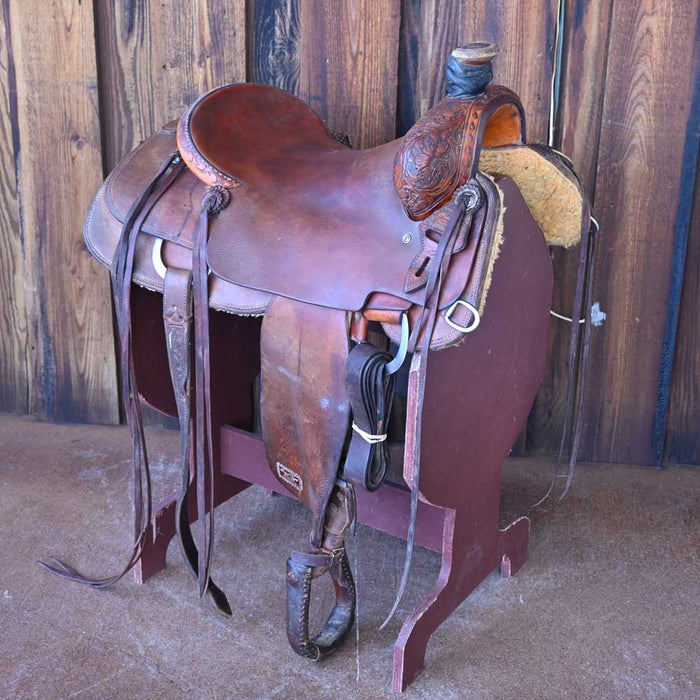 16.5" USED TRENT WARD RANCH CUTTER SADDLE Saddles - Used Trent Ward