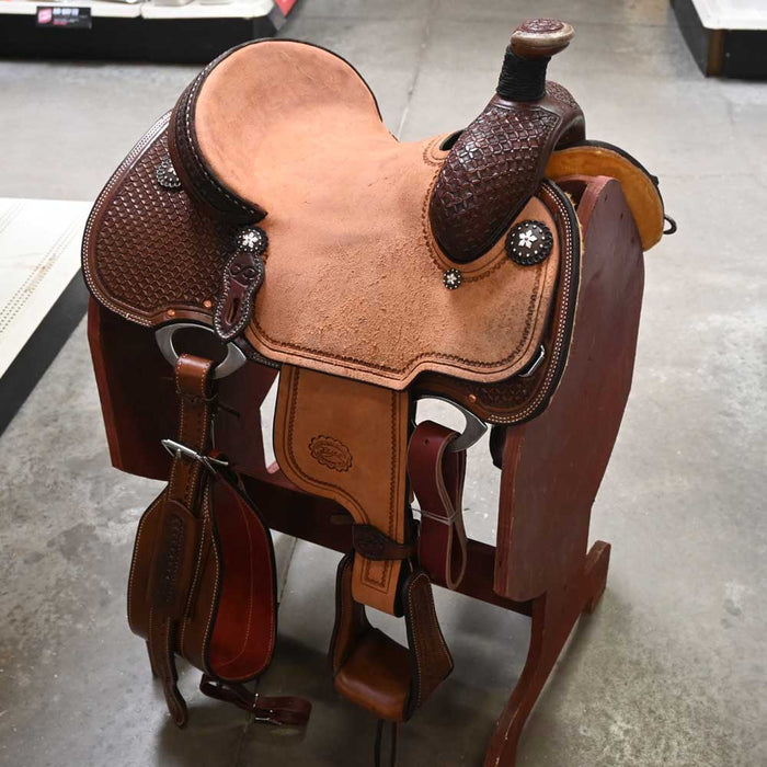 13" PATRICK SMITH YOUTH TEAM ROPING SADDLE Saddles - New Patrick Smith