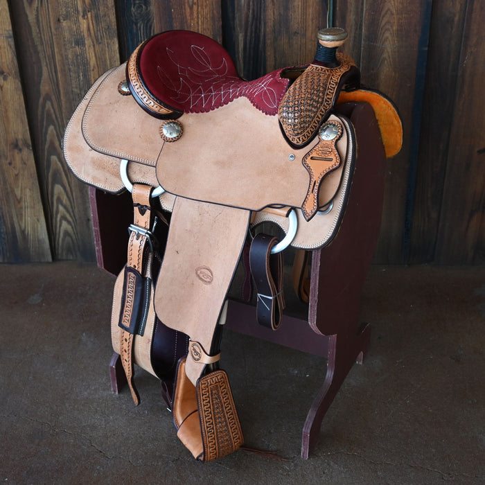 14.5" TESKEY'S CALF ROPING SADDLE Saddles - New Teskey's Saddlery