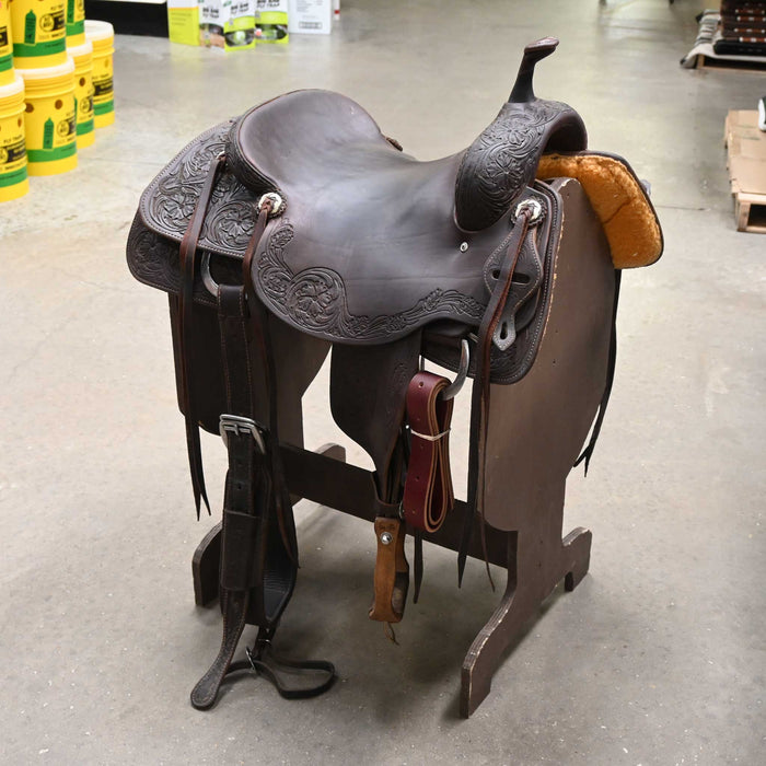 16" USED JEFF SMITH BUSTER WELCH CUTTING SADDLE