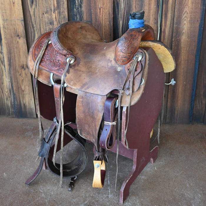 15.5" USED TRENT WARD RANCH SADDLE Saddles - Used Trent Ward
