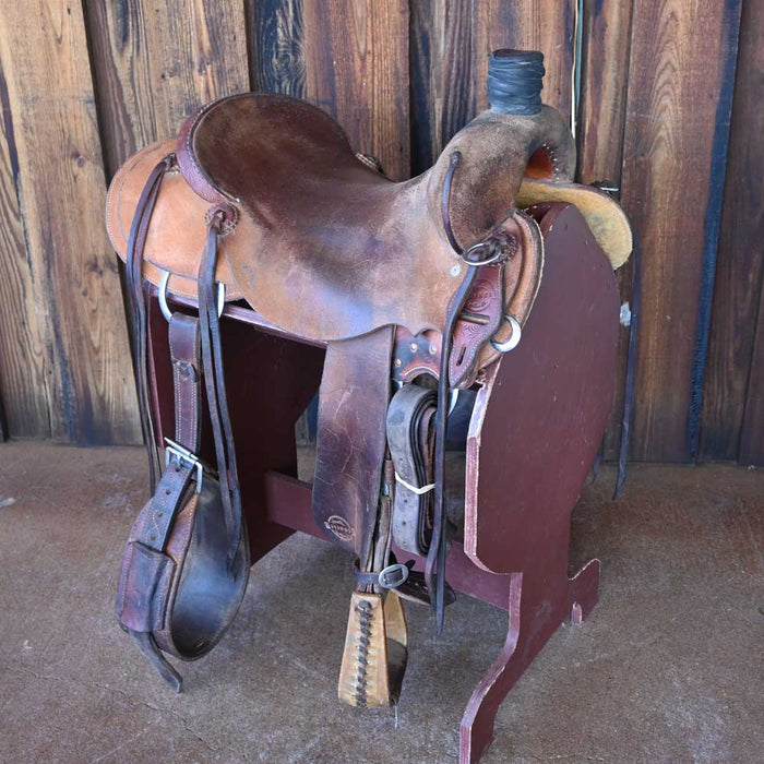 17" USED AUSTIN VALIMONT RANCH SADDLE Saddles - Used Austin Valimont