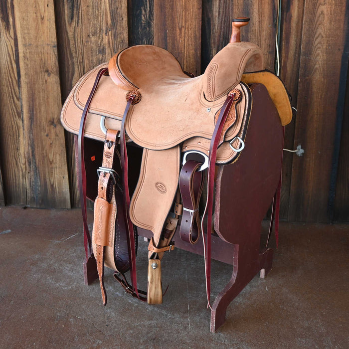 14" TESKEY'S PRO CUTTER RANCH CUTTER SADDLE
