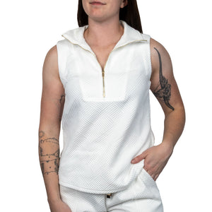 Textured Tank Top & Drawstring Short Set WOMEN - Clothing - Tops - Sleeveless Little Daisy Closet