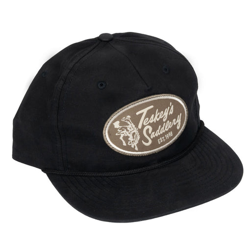 Teskey's Saddlery Retro Patch Umpqua Cap - Solid Black TESKEY'S GEAR - Baseball Caps Teskey's
