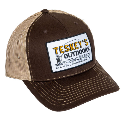 Teskey's Outdoor Fly Fishing Cap - Brown/Khaki TESKEY'S GEAR - Baseball Caps Teskey's