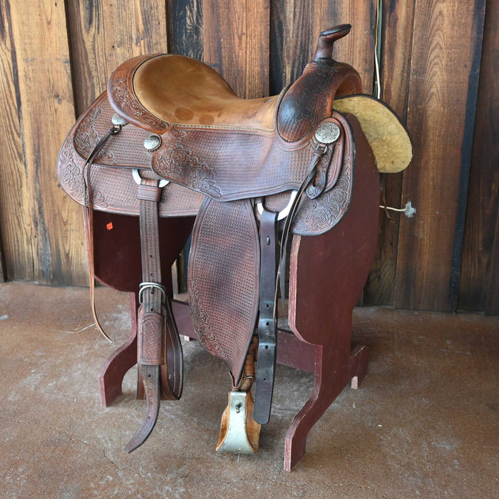 15.5" USED DON LESON REINING SADDLE