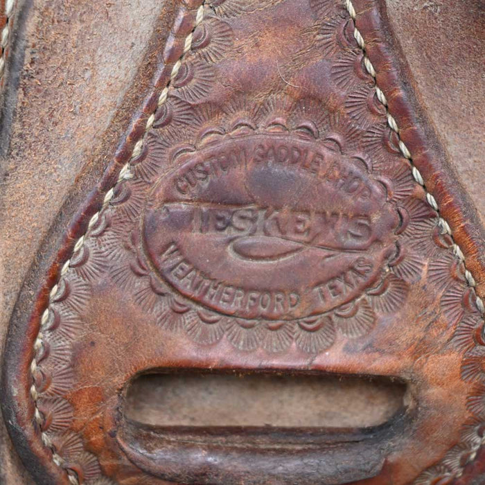 15" USED TESKEY'S ROPING SADDLE Saddles - Used Teskey's Saddlery
