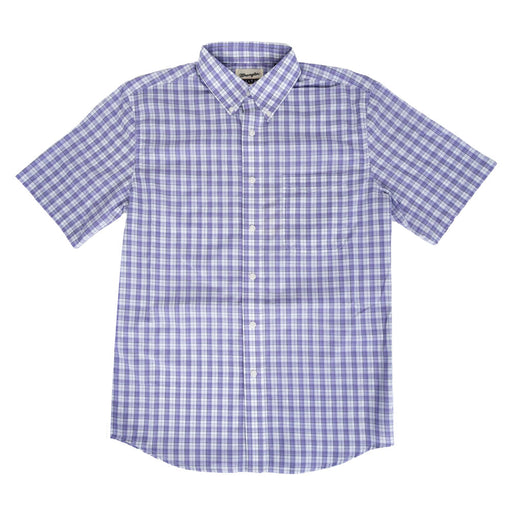 Wrangler Men's Riata Plaid Classic Fit Button Down Shirt MEN - Clothing - Shirts - Short Sleeve Wrangler