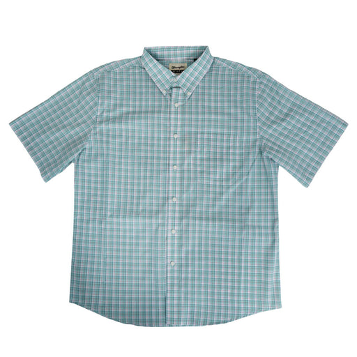 Wrangler Men's Riata Plaid Classic Fit Button Down Shirt MEN - Clothing - Shirts - Short Sleeve Wrangler