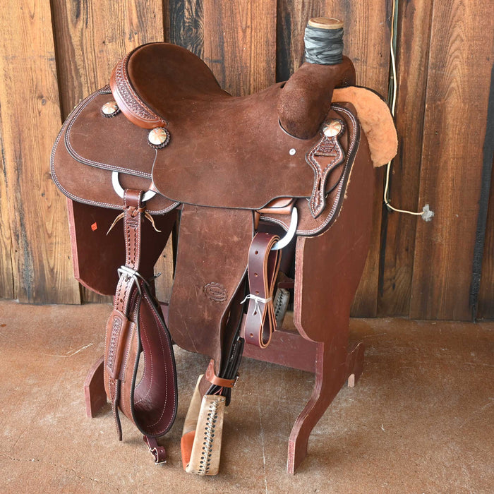 15" TESKEY'S TEAM ROPING SADDLE
