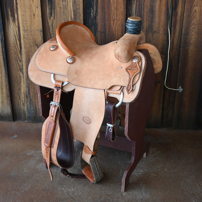15" TESKEY'S TEAM ROPING SADDLE
