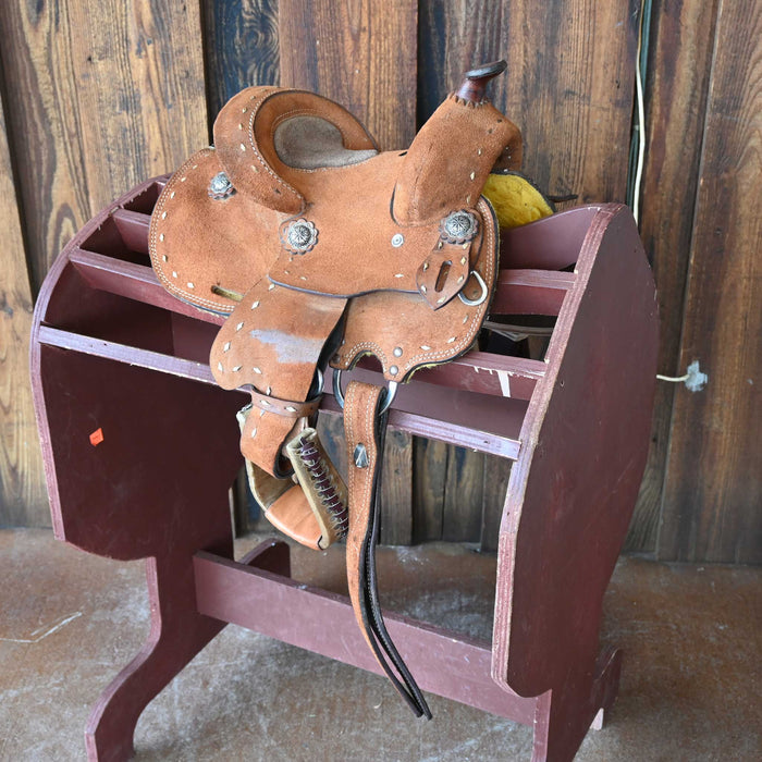 8" USED ROYAL KING PONY SADDLE