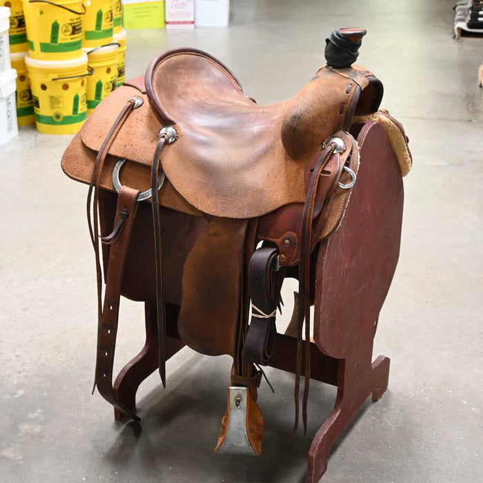 15" USED WILL BURGESS RANCH SADDLE Saddles - Used Will Burgess