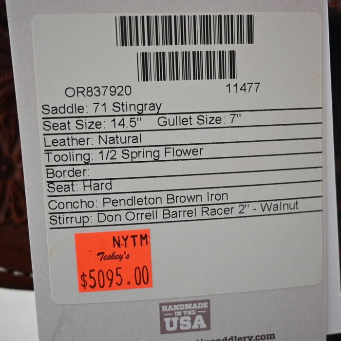 14.5" MARTIN STINGRAY BARREL SADDLE Saddles - New Martin Saddlery