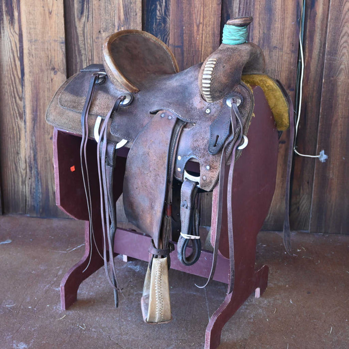 13.5" USED HEART OF TEXAS RANCH SADDLE