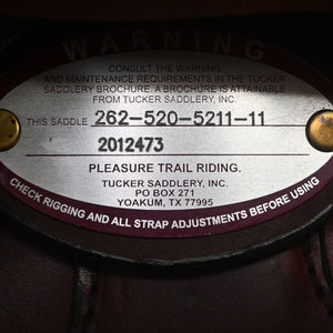 15.5" USED TUCKER GEN II HIGH PLAINS TRAIL SADDLE Saddles - Used Tucker