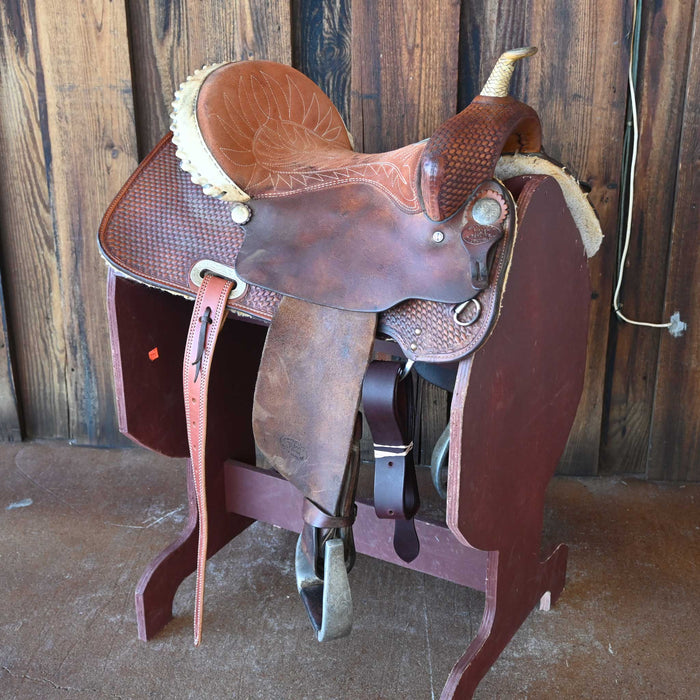14.5" USED BILLY COOK BARREL SADDLE