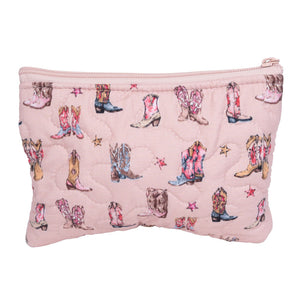 Thunderbird Boots Small Quilted Make Up Bag ACCESSORIES - Luggage & Travel - Cosmetic Bags Teskeys