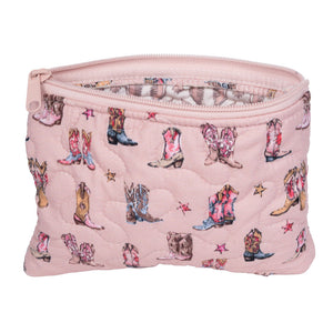 Thunderbird Boots Small Quilted Make Up Bag ACCESSORIES - Luggage & Travel - Cosmetic Bags Teskeys