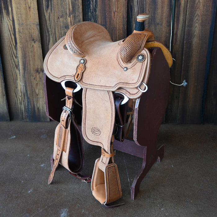 12.5" PATRICK SMITH YOUTH TEAM ROPING SADDLE Saddles - New Patrick Smith