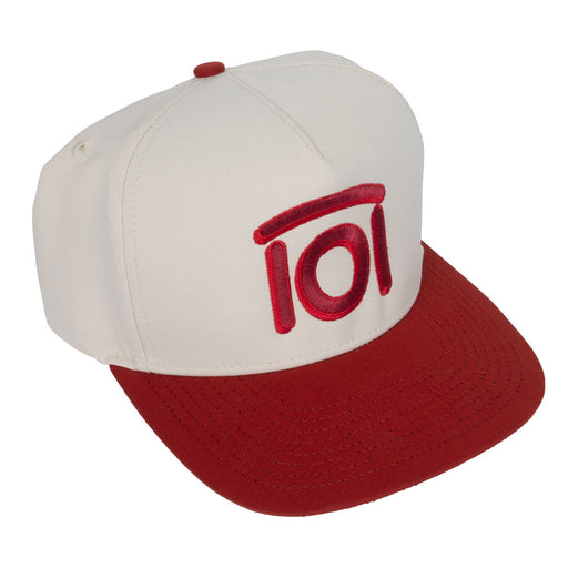 101 Ranch Flat Logo Cap - Vintage White/University Red TESKEY'S GEAR - Baseball Caps Teskey's