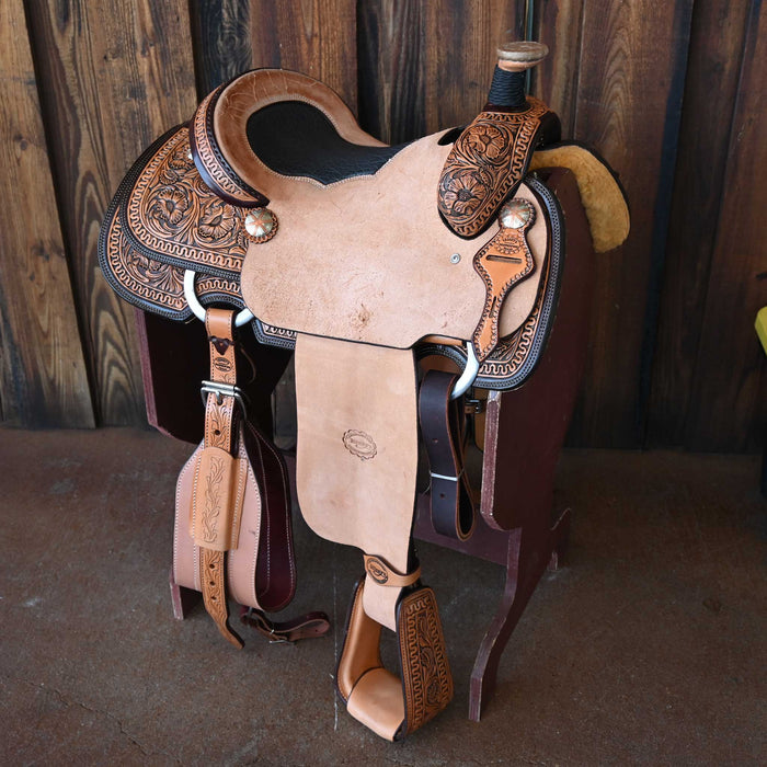14.5" TESKEY'S TEAM ROPING SADDLE Saddles - New Teskey's Saddlery