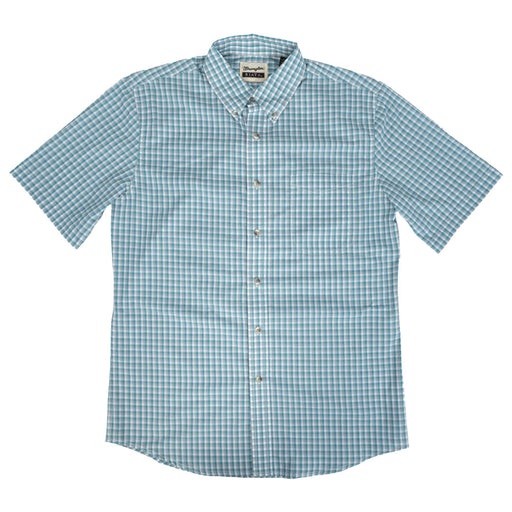 Wrangler Men's Riata Plaid Classic Fit Button Down Shirt MEN - Clothing - Shirts - Short Sleeve Wrangler