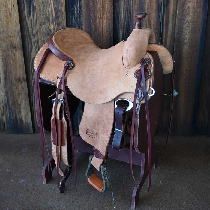 16" TESKEY'S RANCH CUTTER SADDLE Saddles - New Teskey's Saddlery