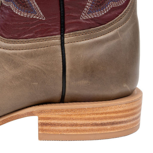 R. Watson Men's Old Fashion Charcoal Cowhide Square Toe Boot MEN - Footwear - Western Boots R Watson