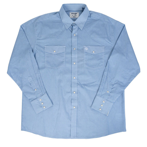 Wrangler Men's George Strait Troubadour Geo Print Pearl Snap Shirt MEN - Clothing - Shirts - Long Sleeve Wrangler