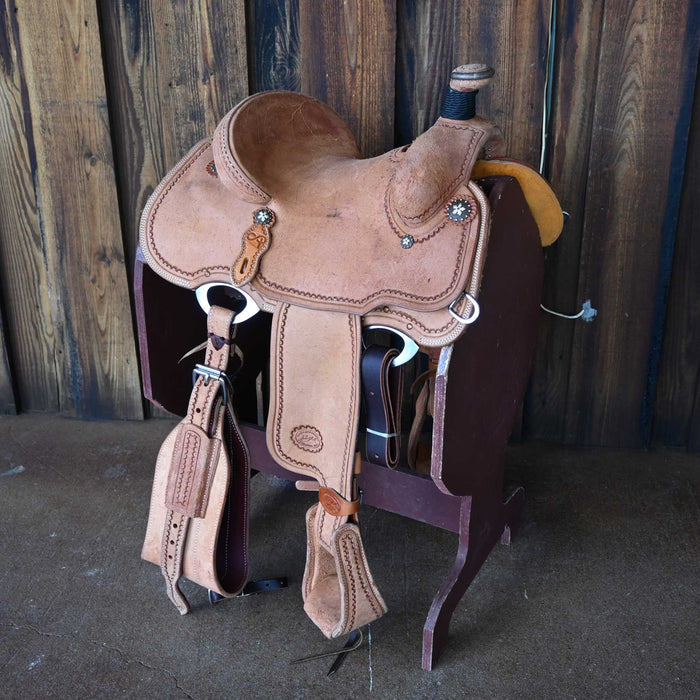 12.5" PATRICK SMITH YOUTH TEAM ROPING SADDLE Saddles - New Patrick Smith