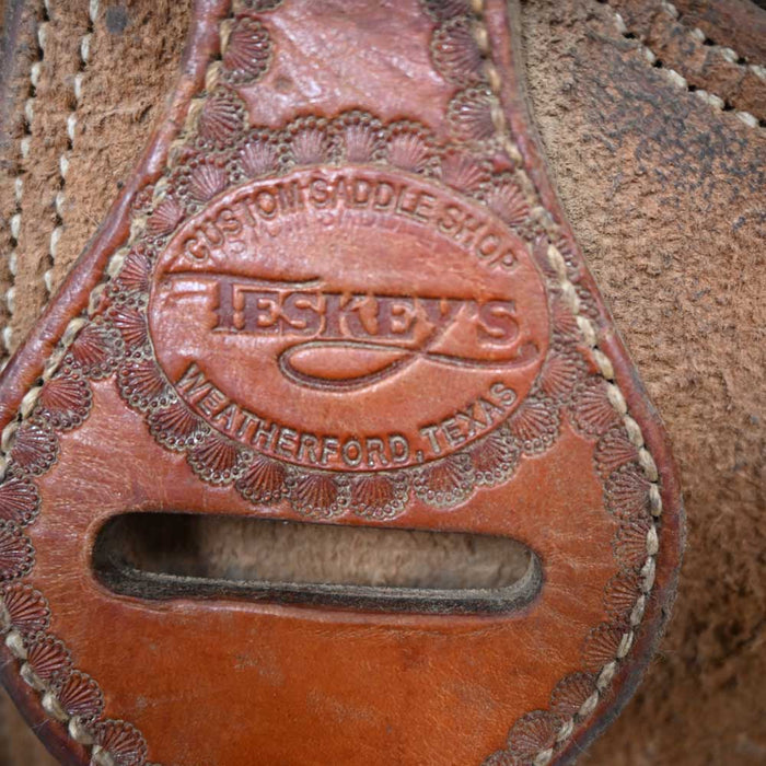 16" USED TESKEY'S RANCH SADDLE Saddles - Used Teskey's Saddlery
