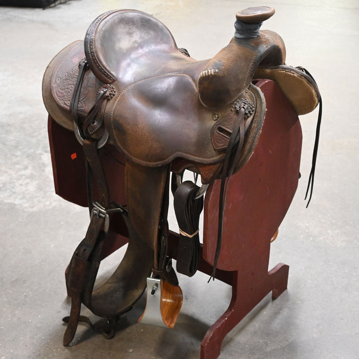 15.5" USED CRAIG LEWIS RANCH SADDLE Saddles - New Craig Lewis