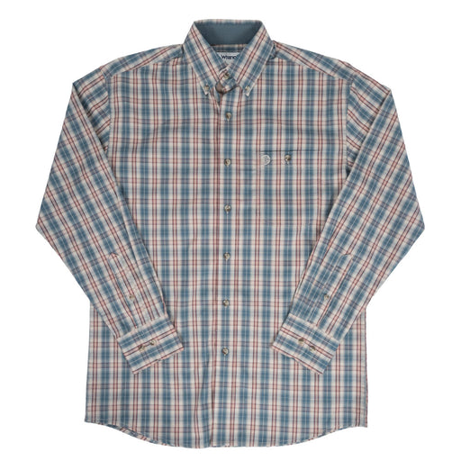 Wrangler Men's George Strait Plaid Button Down Shirt MEN - Clothing - Shirts - Short Sleeve Wrangler
