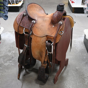 14" USED MARTIN ROPING SADDLE Saddles - Used Martin Saddlery