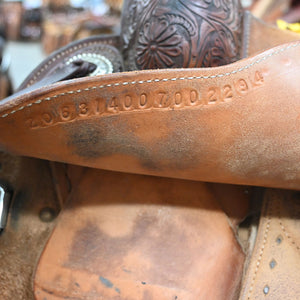 14" USED MARTIN ROPING SADDLE Saddles - Used Martin Saddlery