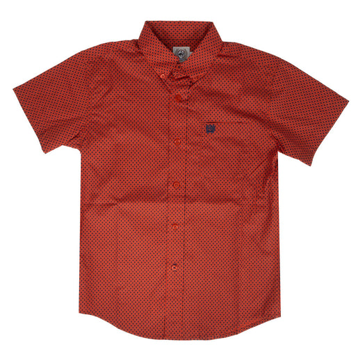 Cinch Boy's Geo Print Button Down Shirt KIDS - Boys - Clothing - Shirts - Short Sleeve Shirts Cinch