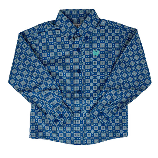Cinch Toddler Geo Print Button Down Shirt KIDS - Boys - Clothing - Shirts - Long Sleeve Shirts Cinch