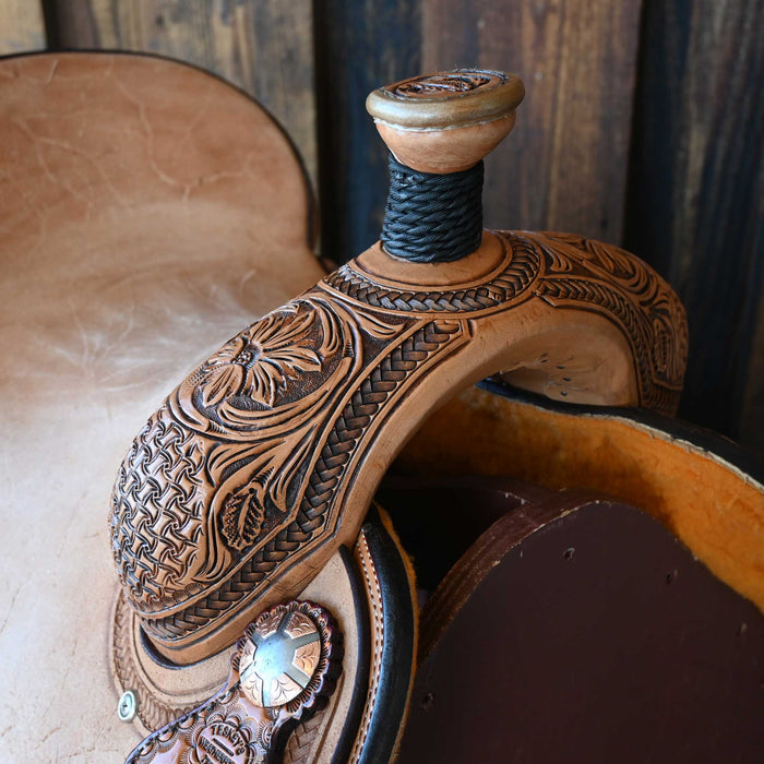 15" TESKEY'S TEAM ROPING SADDLE