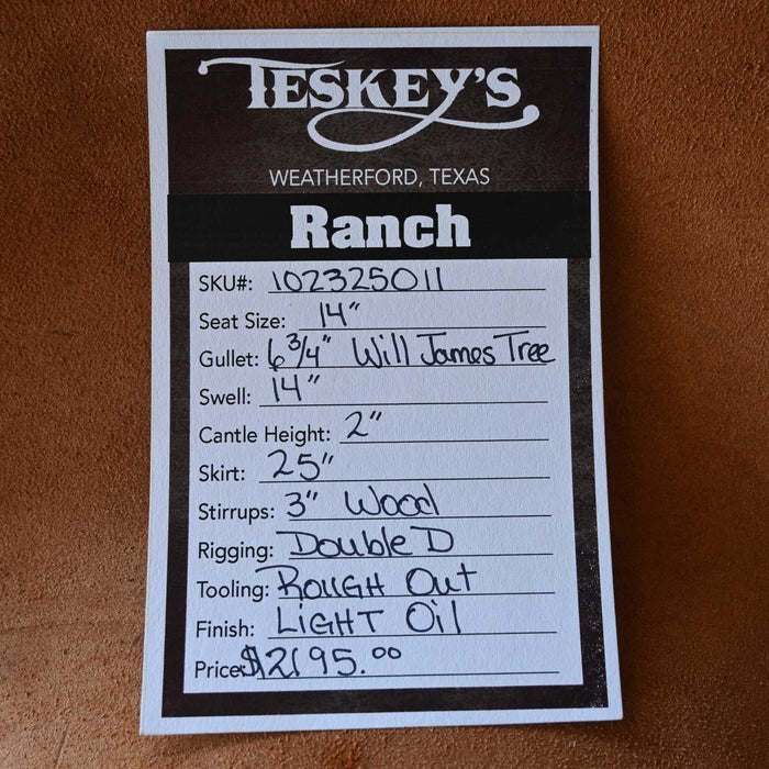 14" TESKEY'S RANCH SADDLE