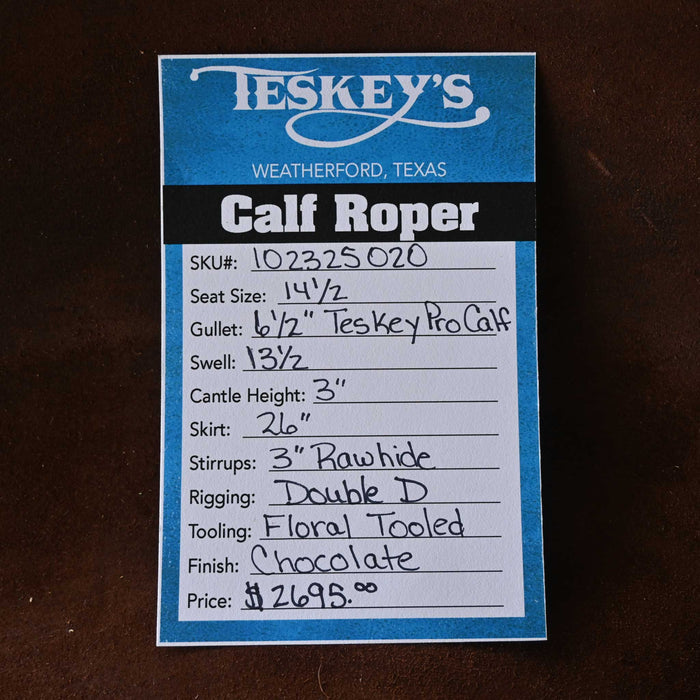 14.5" TESKEY'S CALF ROPING SADDLE