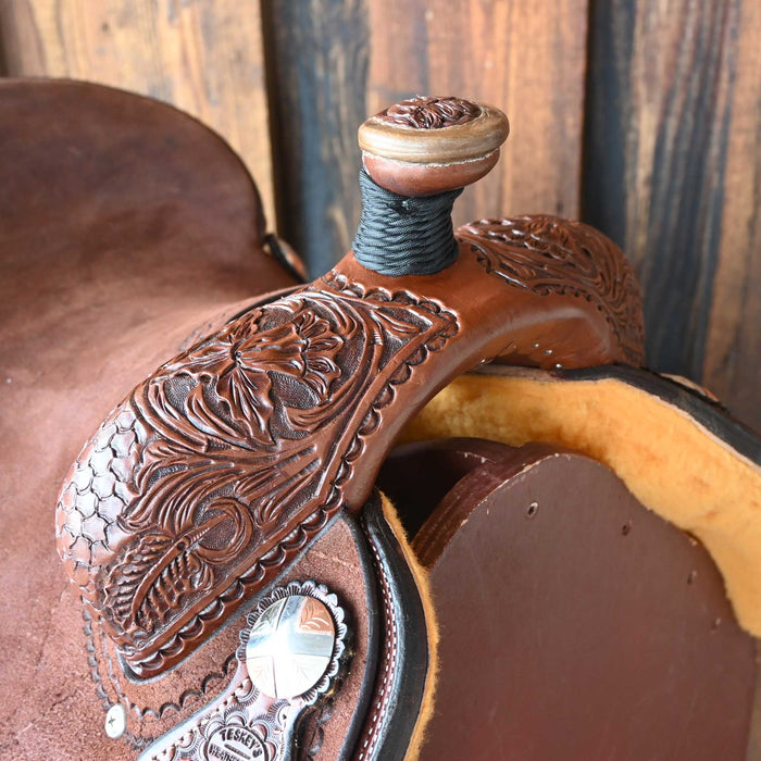 14.5" TESKEY'S CALF ROPING SADDLE